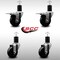 Service Caster 3.5'' SS Phenolic Swivel 1-3/4'' Expand Stem Caster Set 2 Total Lock Brakes, 4PK SCC-SSEXTTL20S3514-PHS-2-S-2-134 - alternate 5